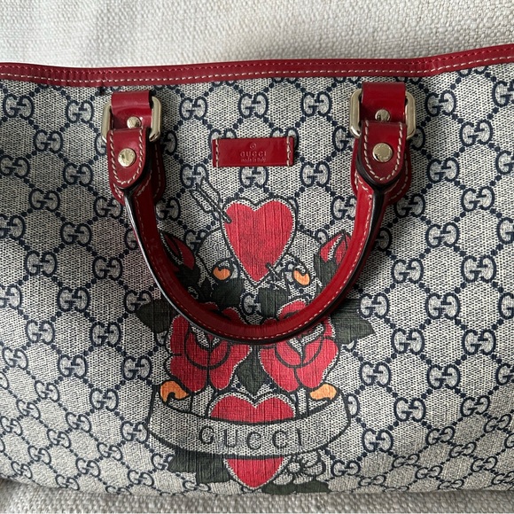 Gucci Monogram Tattoo Heart Joy Boston bag - Picture 2 of 12